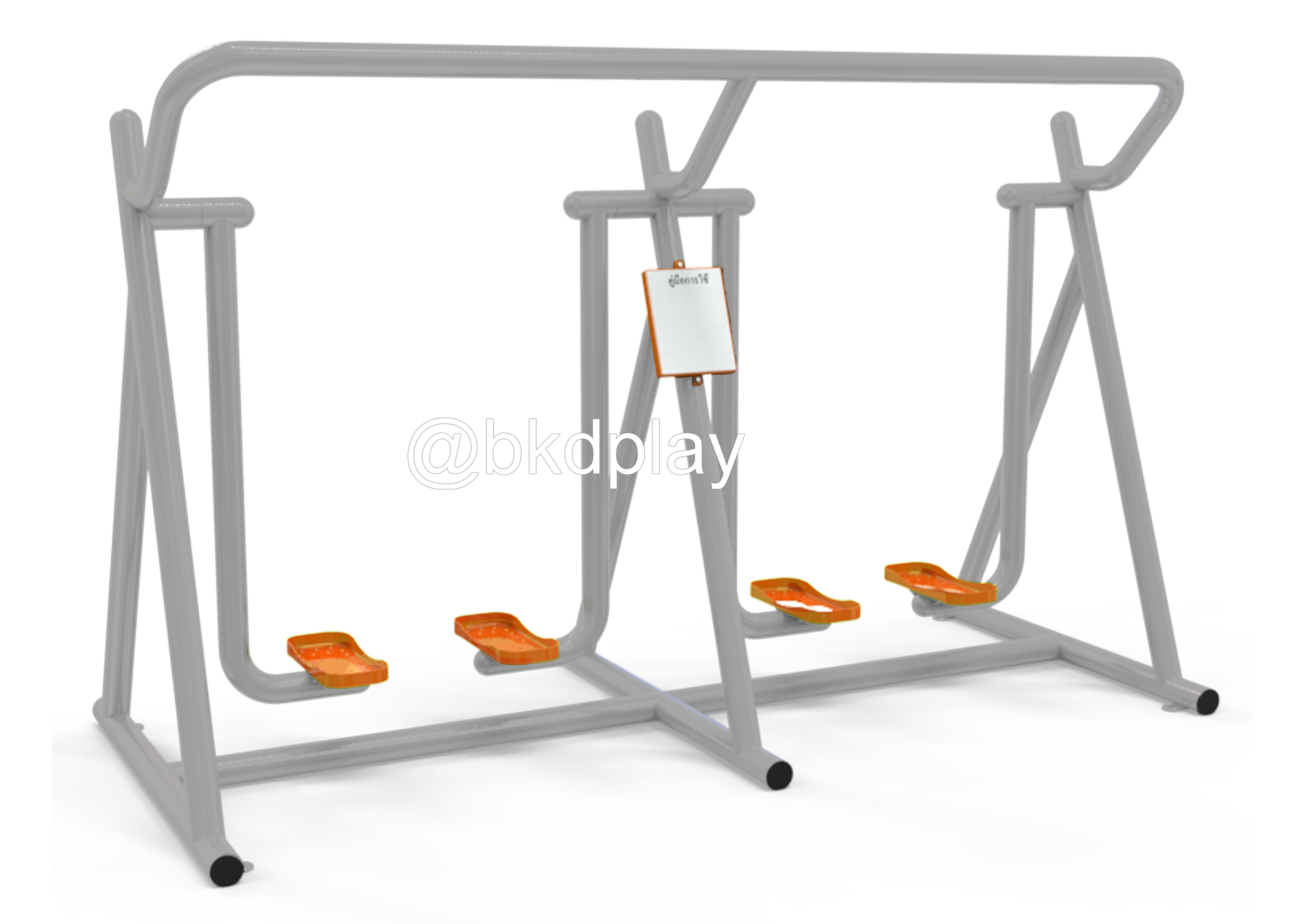 เครื่องบริหารขา-สะโพก (แบบเดินสลับเท้าคู่) เครื่องออกกำลังกาย, กลางแจ้ง, ลานกีฬา, อเนกประสงค์, สนามกีฬา สั่งผลิต7-15วัน