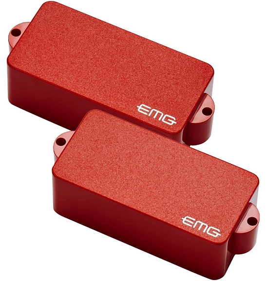 EMG P Set Active Bass Bass Set - Red