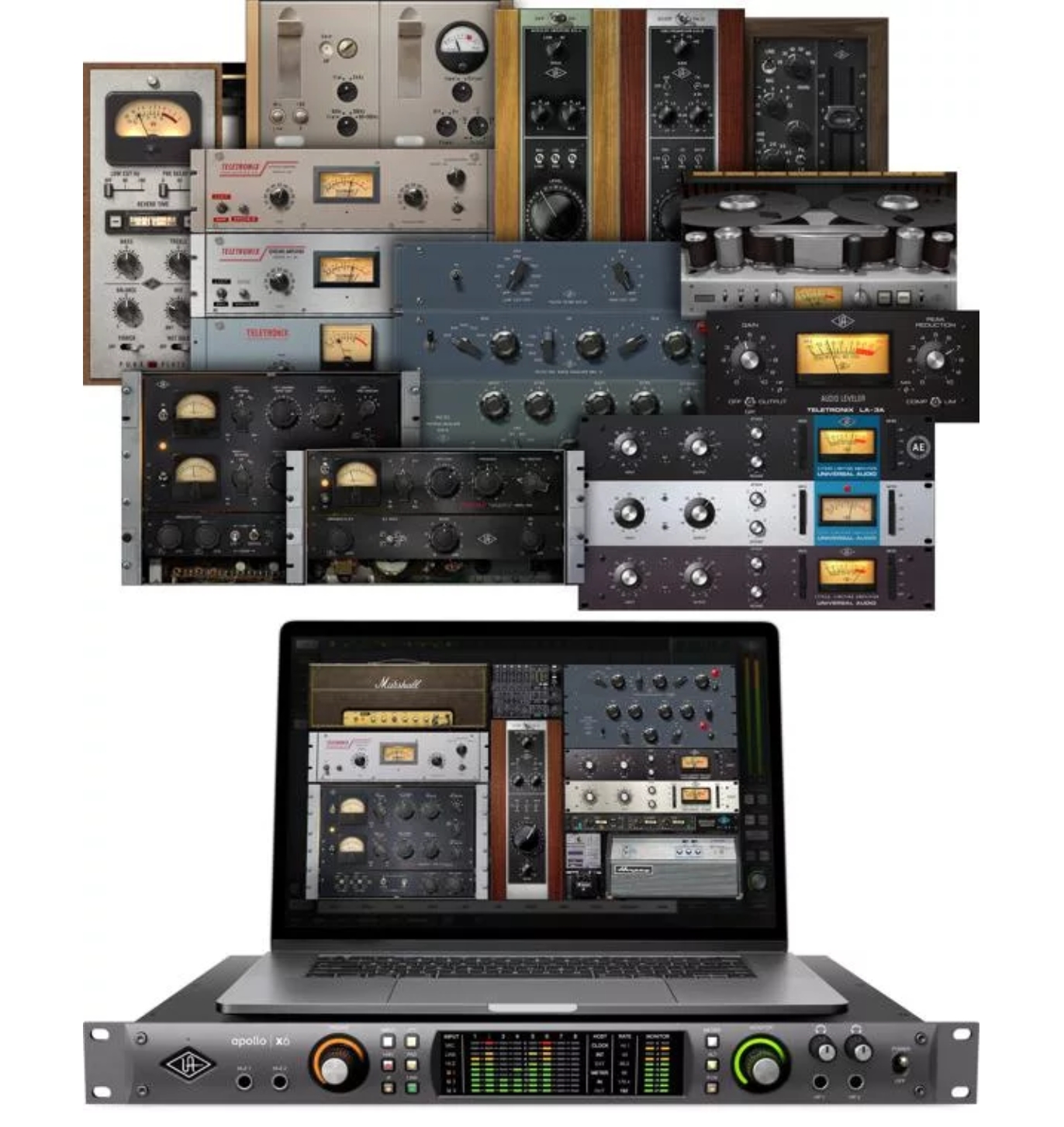 Universal Audio Apollo x6 Heritage Edition 16 x 22 Thunderbolt 3 Audio Interface with UAD DSP