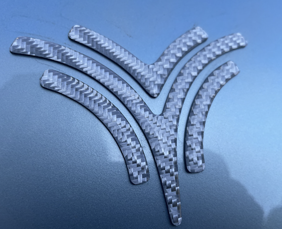 โลโก้หน้ารถ สติกเกอร์สามดี 3D สำหรับรถยนต์ไฟฟ้า NETA V , NETA V pro