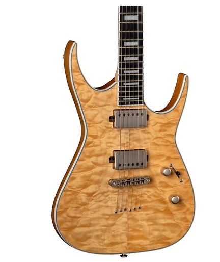 Dean Exile Select Quilt Top Electric Guitar Satin Natural