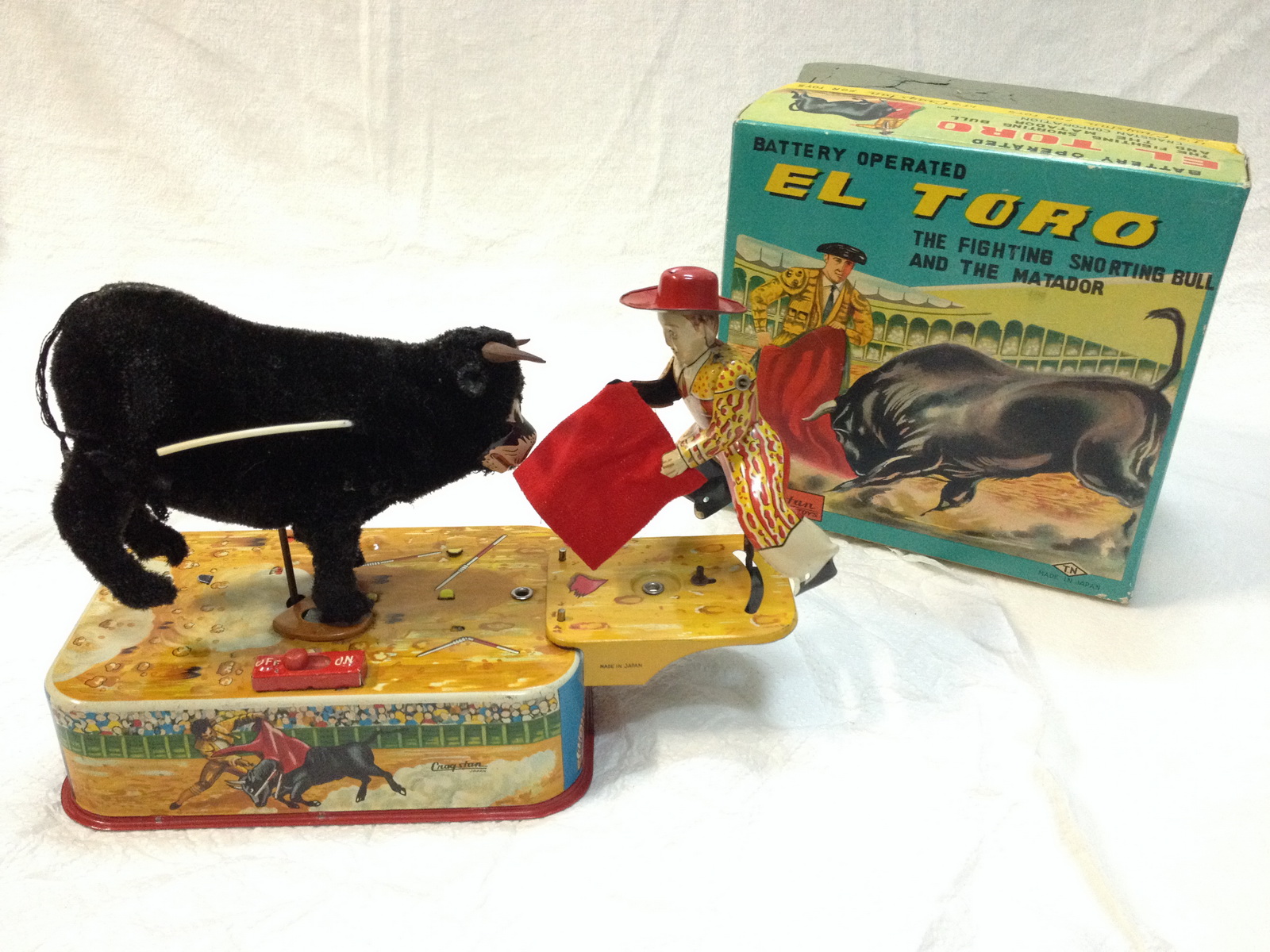 50s Nomura El Toro The Fighting Bull Battery Toy
