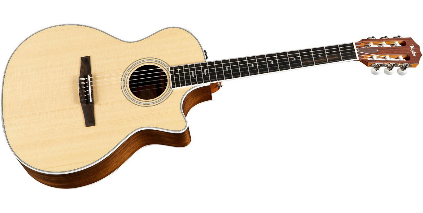 Taylor 414ce-N Ovangkol/Spruce Nylon String Grand Auditorium Acoustic-Electric Guitar