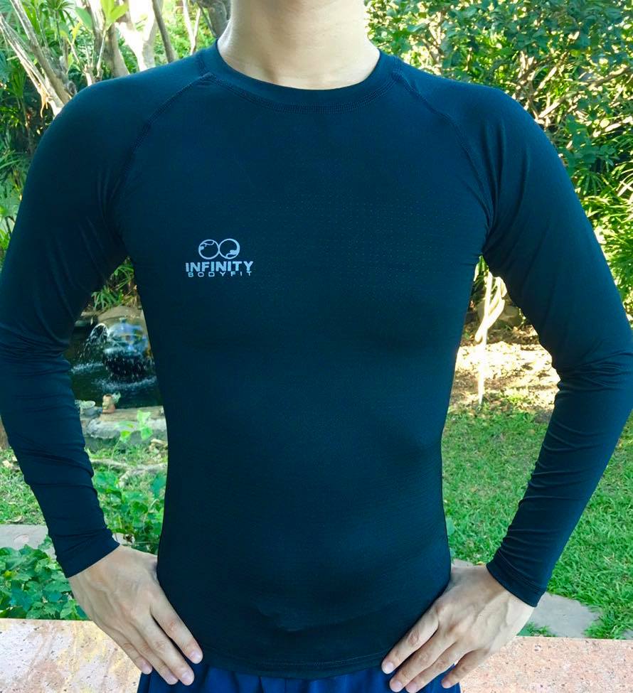 base layerคอกลม สีดำ