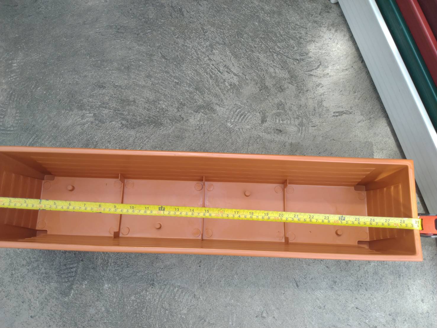 กระถางยาว กระถางปลูกต้นไม้ แบบยาว 1 ใบ (เลือกสีได้)