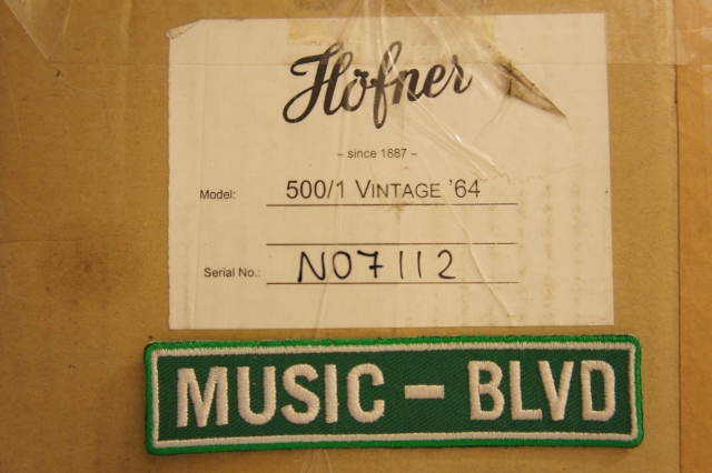 Hofner H500/1 Vintage 1964 Violin Electric Bass Guitar Sunburst