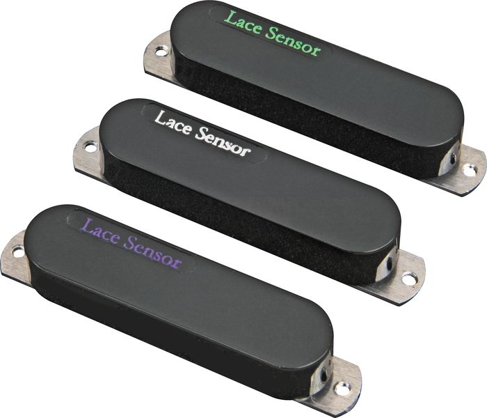 Lace Sensor Emerald-RW Silver-Purple Guitar Pickup Set