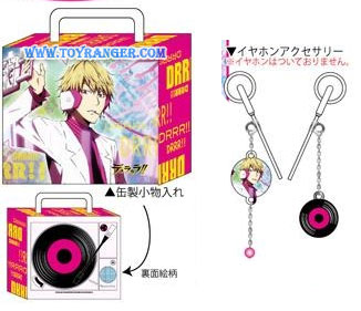 กล่องเหล็ก Durarara!! + ตัวหนีบสายหูฟัง Shizuo (แท้)
