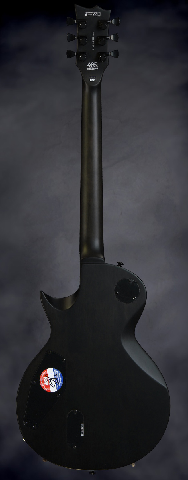 ESP LTD EC 40th Anniversary Limited Edition Electric Guitar See-Thru Black Satin