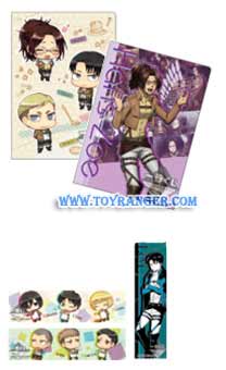 ชุดแฟ้ม A งานจับฉลาก Attack on Titan -tobe! Chosa heidan!!- (แท้)