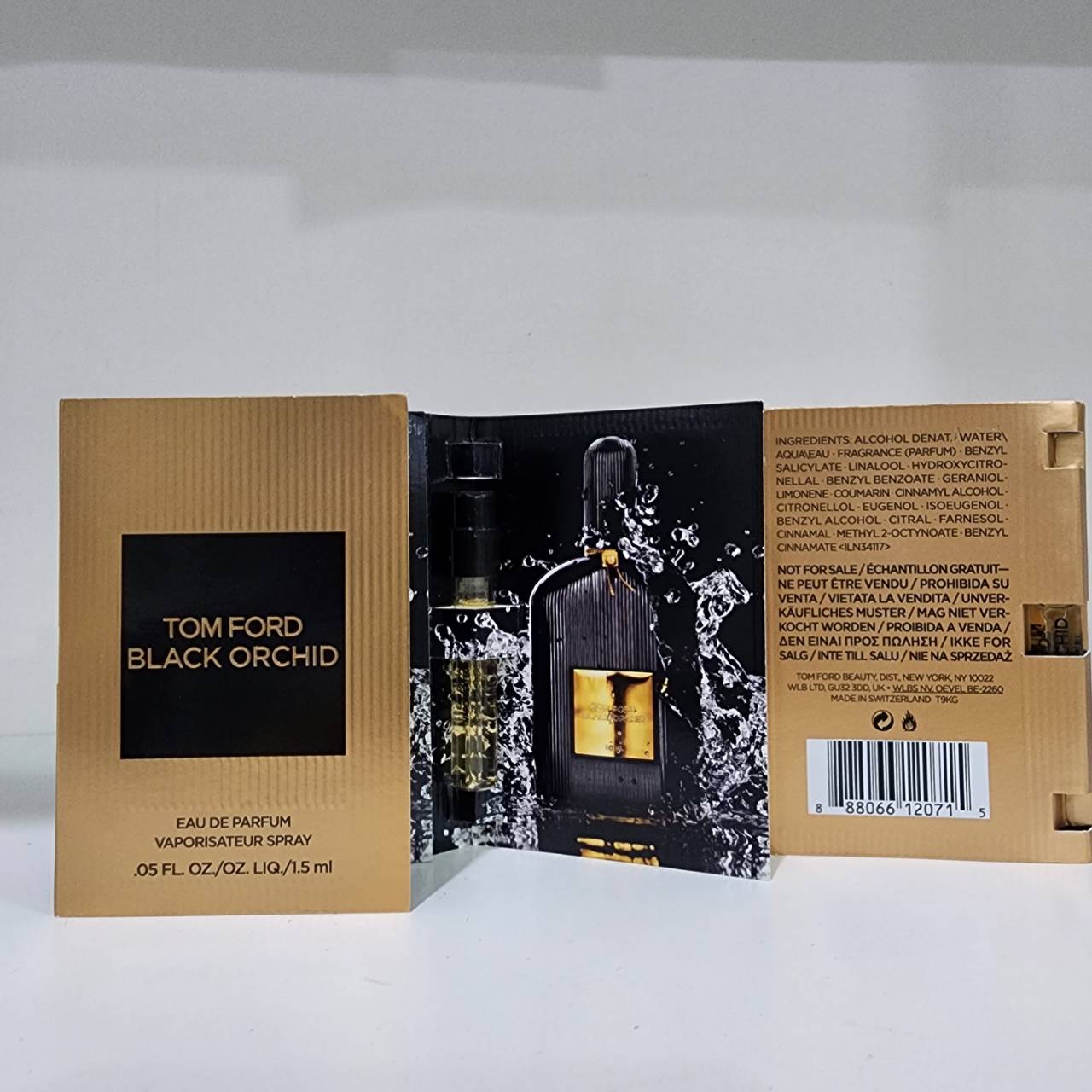 น้ำหอมไวออลแบบหลอด Tom Ford Black Orchid Eau de Parfum 1.5ml ขนาดทดลอง น้ำหอมไวออลVIAL