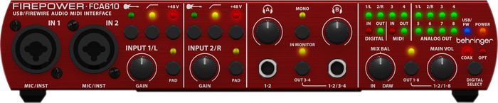 Behringer FCA610 Firepower/USB Audio Interface