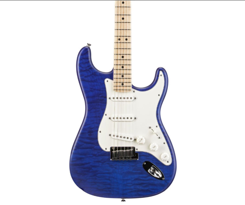 Fender Custom Shop Custom Deluxe Stratocaster Electric Guitar with Maple Fingerboard