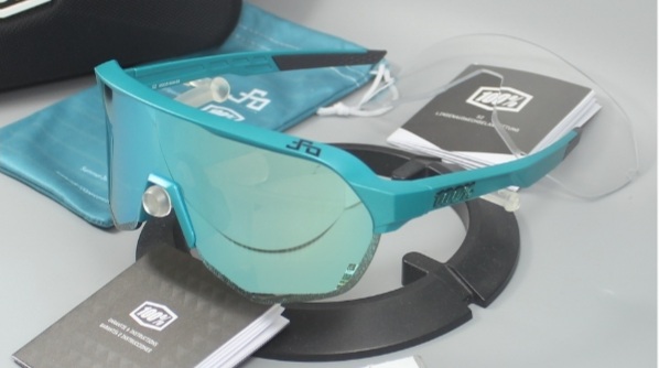 100% S2 PETER SAGAN LE Blue Topaz/Blue Topaz Multilayer Mirror Lens&Clear 61003-908-69