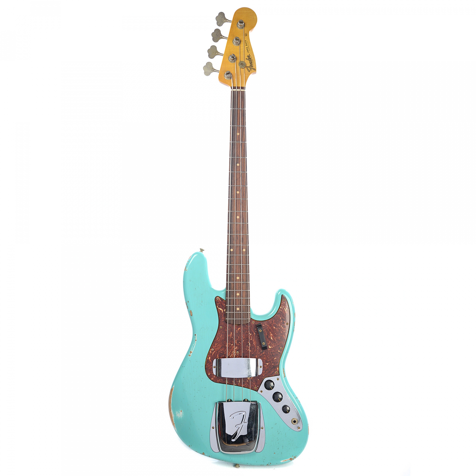 Fender Custom Shop 1962 Jazz Bass Relic RW Faded Sea Foam Green No.R88098