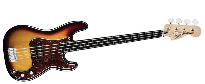 Squier Vintage Modified Fretless Precision Bass 3-Tone Sunburst