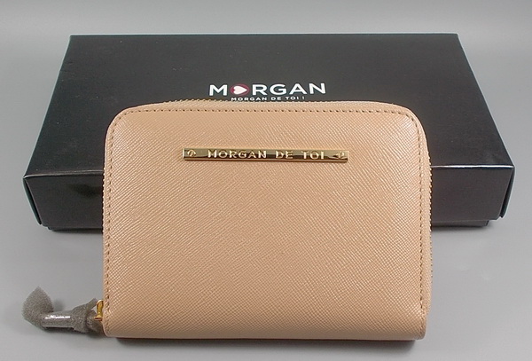 กระเป๋าสตางค์ MORGAN DE TOI เบจ ใหม่ แท้