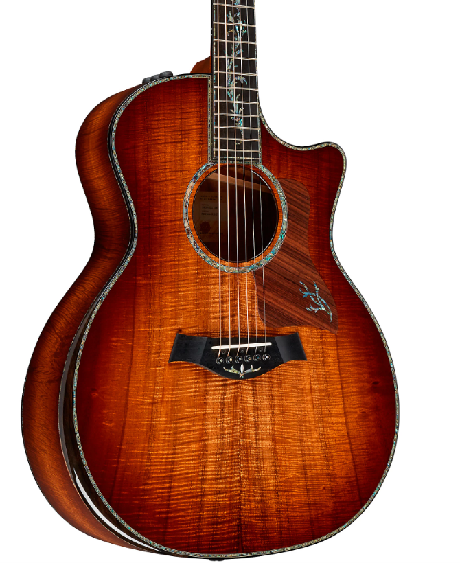 Taylor PS24ce-K Master-Grade Koa Limited-Edition Grand Auditorium Acoustic-Electric Guitar Shaded Edge Burst