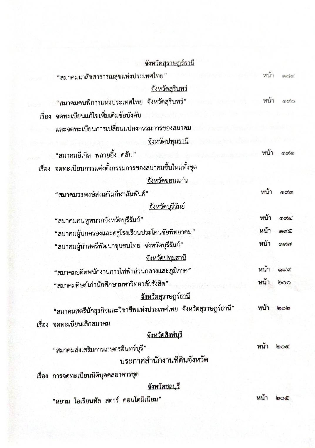 กฎหมายออกใหม่ 31/65 ประกาศกระทรวงการคลัง ฐานะการเงินฯ ประกาศสภาฯ ตั้งคณะกรรมาธิการ ประกาศศาลเยาวชนและครอบครัวจังหวัด....