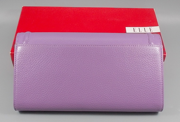 กระเป๋าสตางค์ ELLE ม่วงมะปราง ใหม่ แท้