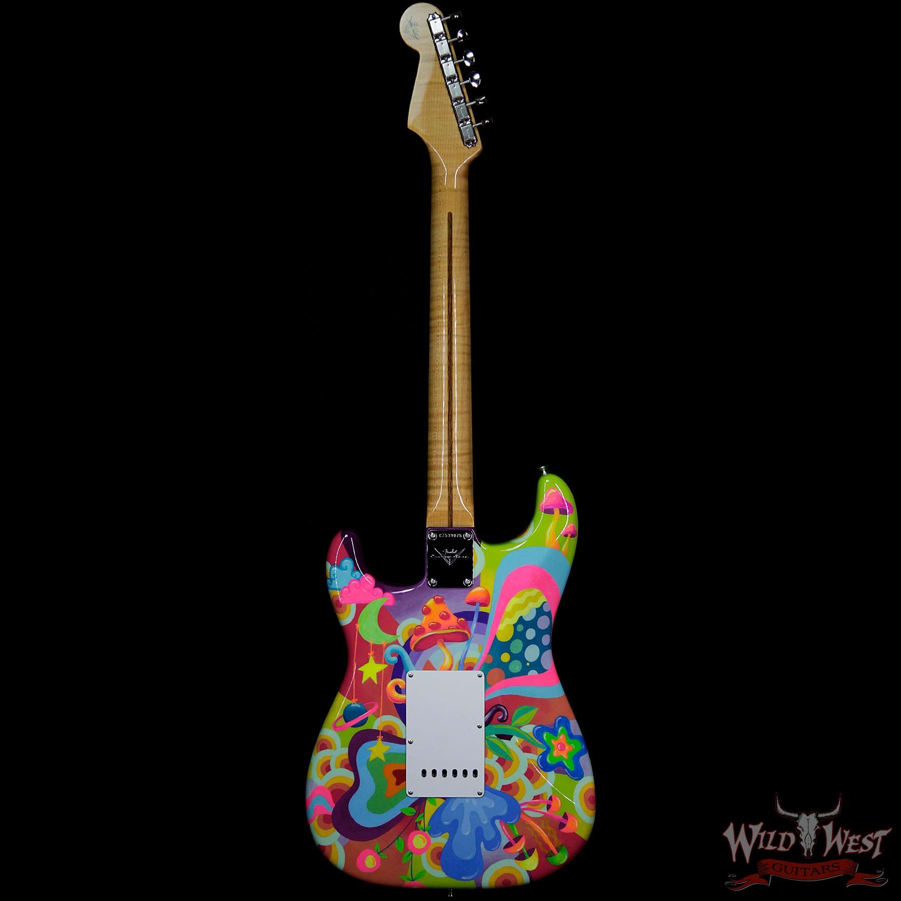 Fender Custom Shop Greg Fessler Masterbuilt Hand Painted Blacklight 68 Stratocaster Artwork by Madison Roy