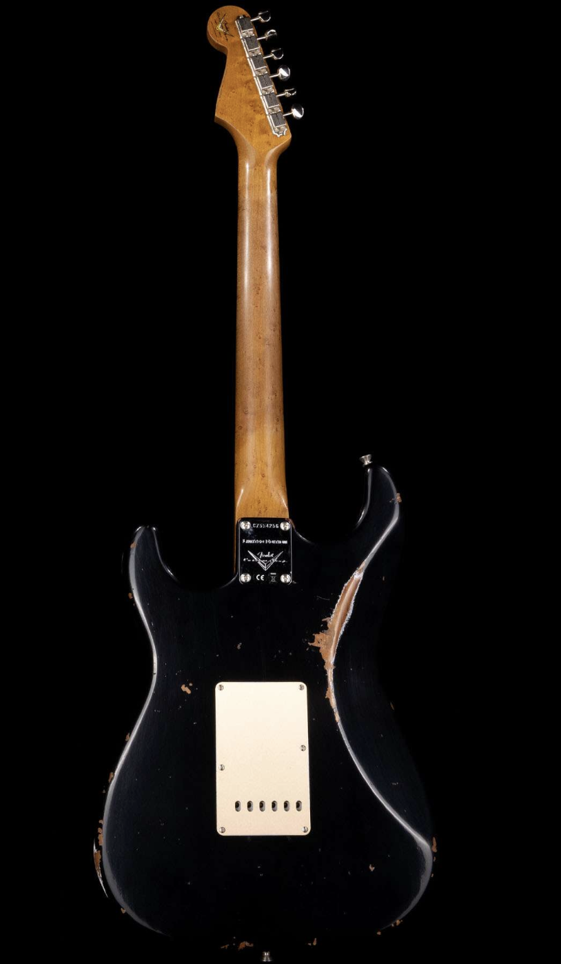 Fender Custom Shop 1960 Stratocaster Roasted Relic Rosewood Board Aged Black