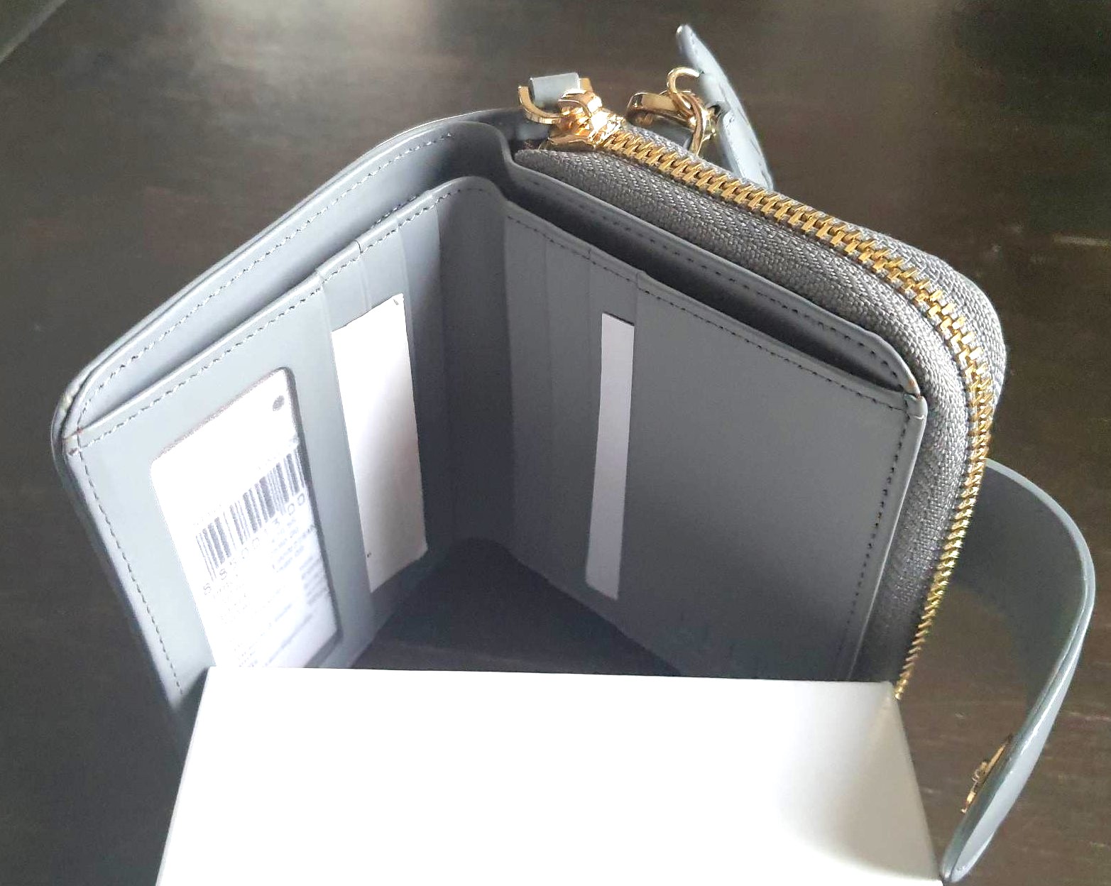 กระเป๋าสตางค์ ELLE เทา ใหม่ แท้