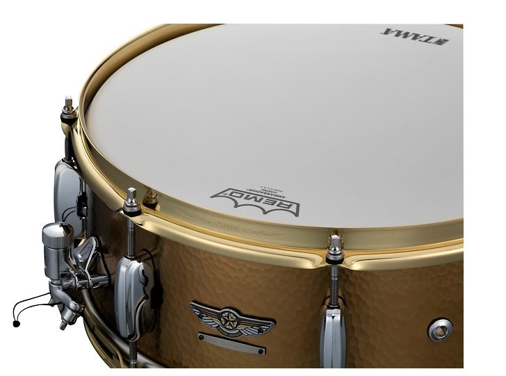 TAMA STAR Reserve Hand Hammered Brass Snare Drum 14 x 5.5 in.