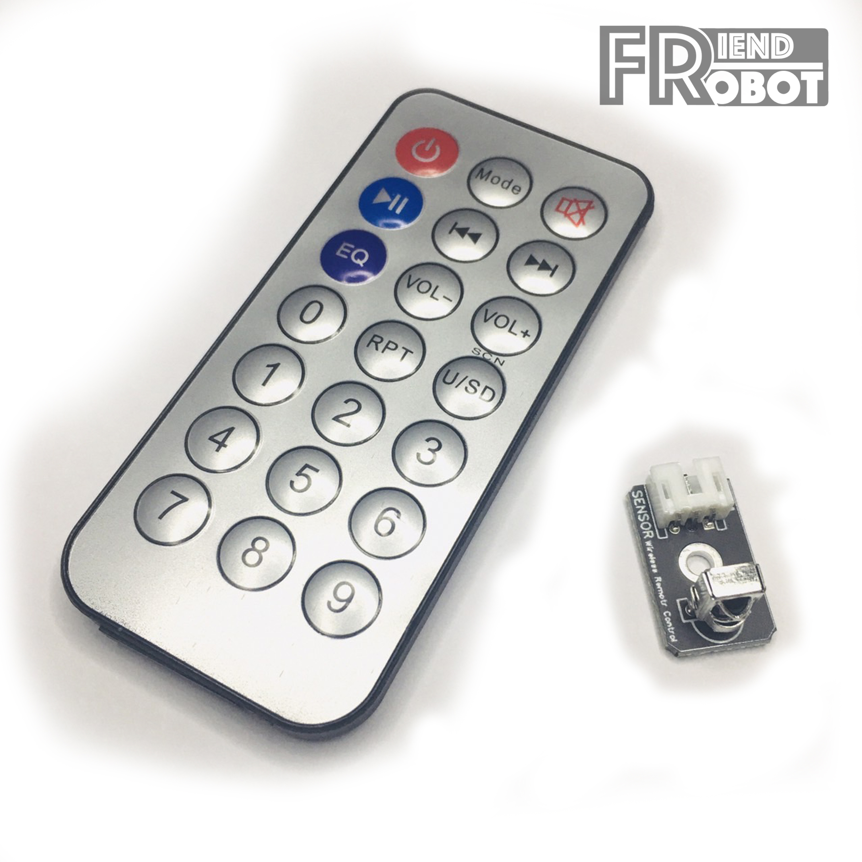 เซนเซอร์รับสัญญาณจากรีโมท Infrared + รีโมท