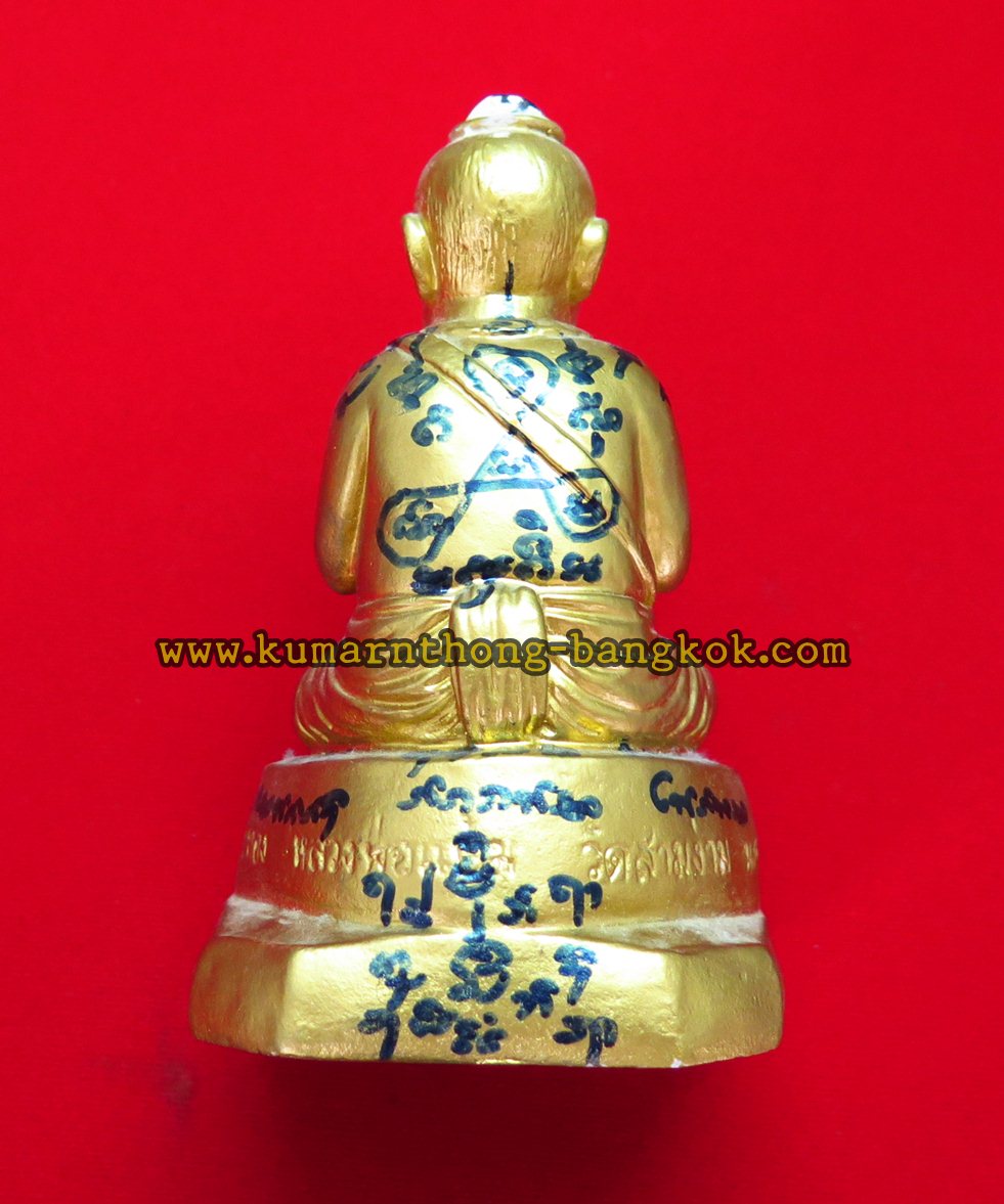 (โชว์) กุมารทอง หลวงปู่แย้ม วัดสามง่าม จ.นครปฐม (น้องพูนทรัพย์) เนื้อดิน สีทองล้วน พิมพ์เล็ก ขนาดตั้งบูชาสูง 5นิ้ว กว้าง 3นิ้ว รุ่น รวยรวยรวย มูลนิธิ