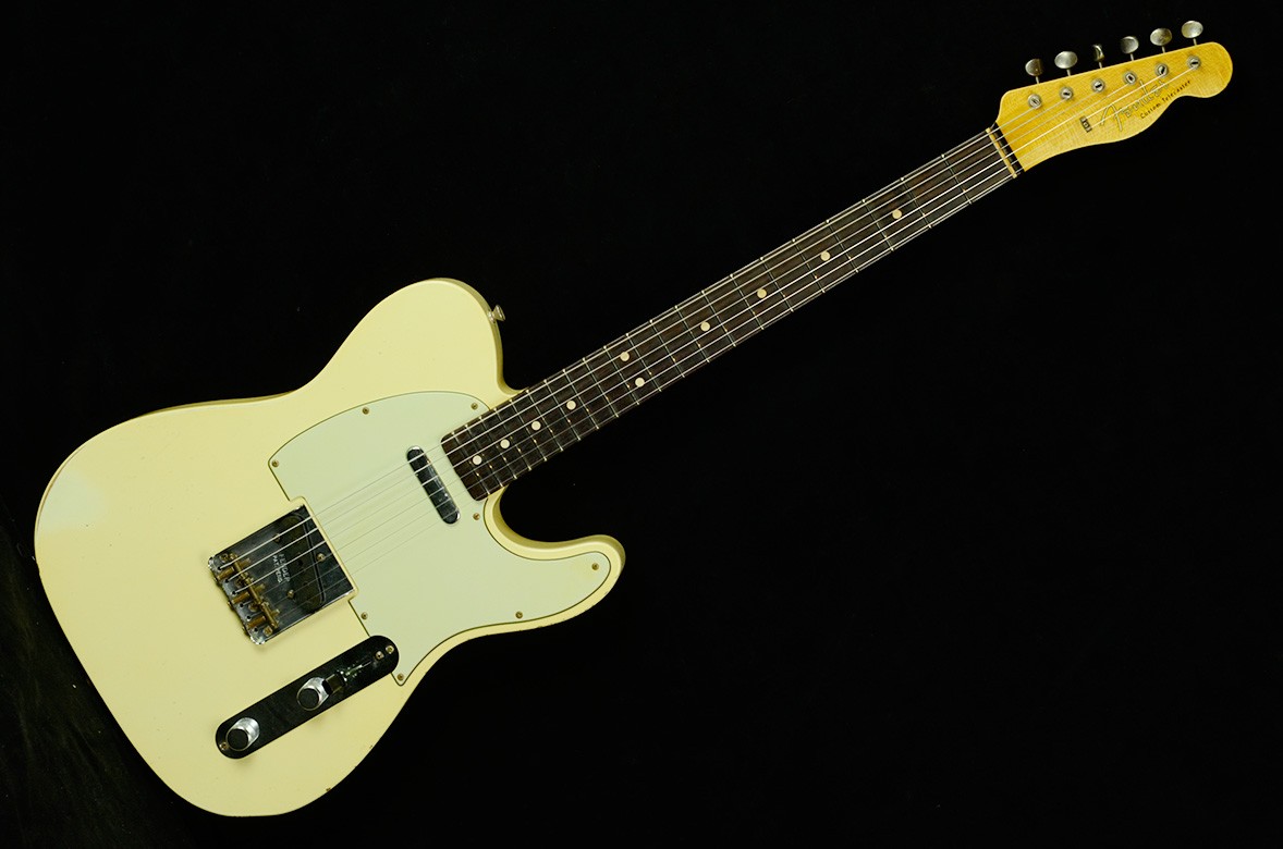 Fender Custom Shop 63 Tele - Faded Vintage White - Relic - R71474