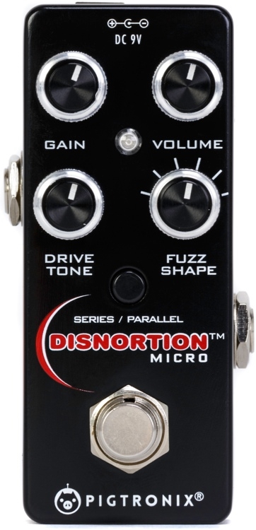 Pigtronix Disnortion Micro Analog Fuzz & Overdrive Pedal