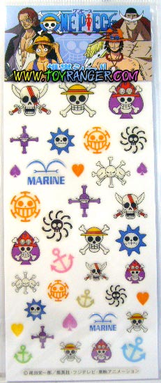 สติ๊กเกอร์นูนติดมือถือ One Piece Pirate (แท้)