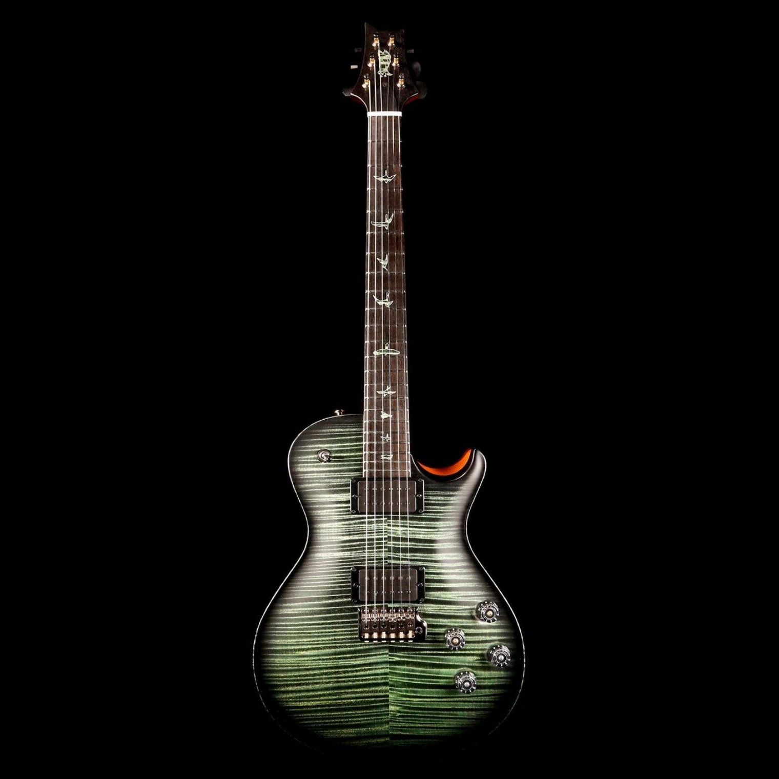 PRS Private Stock McCarty 594 Singlecut Sage Green with Black Edge Burst