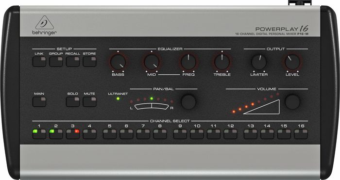 Behringer POWERPLAY P16-M 16-Channel Digital Personal Mixer