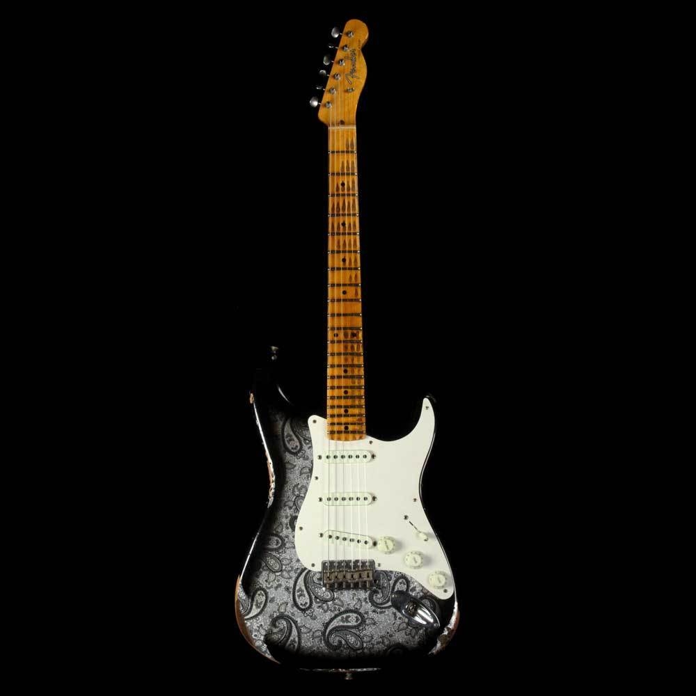 Fender Custom Shop Paisley Mischief Maker Stratocaster - Heavy Relic Black Paisley