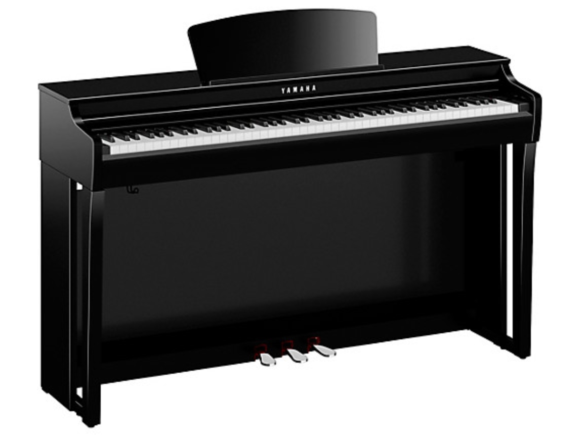 Yamaha Clavinova CLP-725 Console Digital Piano with Bench Polished Ebony
