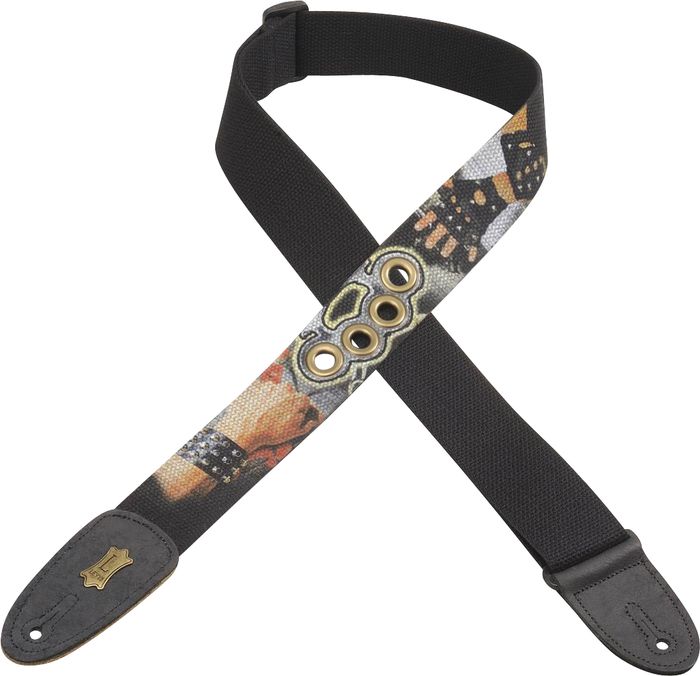 Levy's 2" Printed Cotton Strap with Brass Eyelets