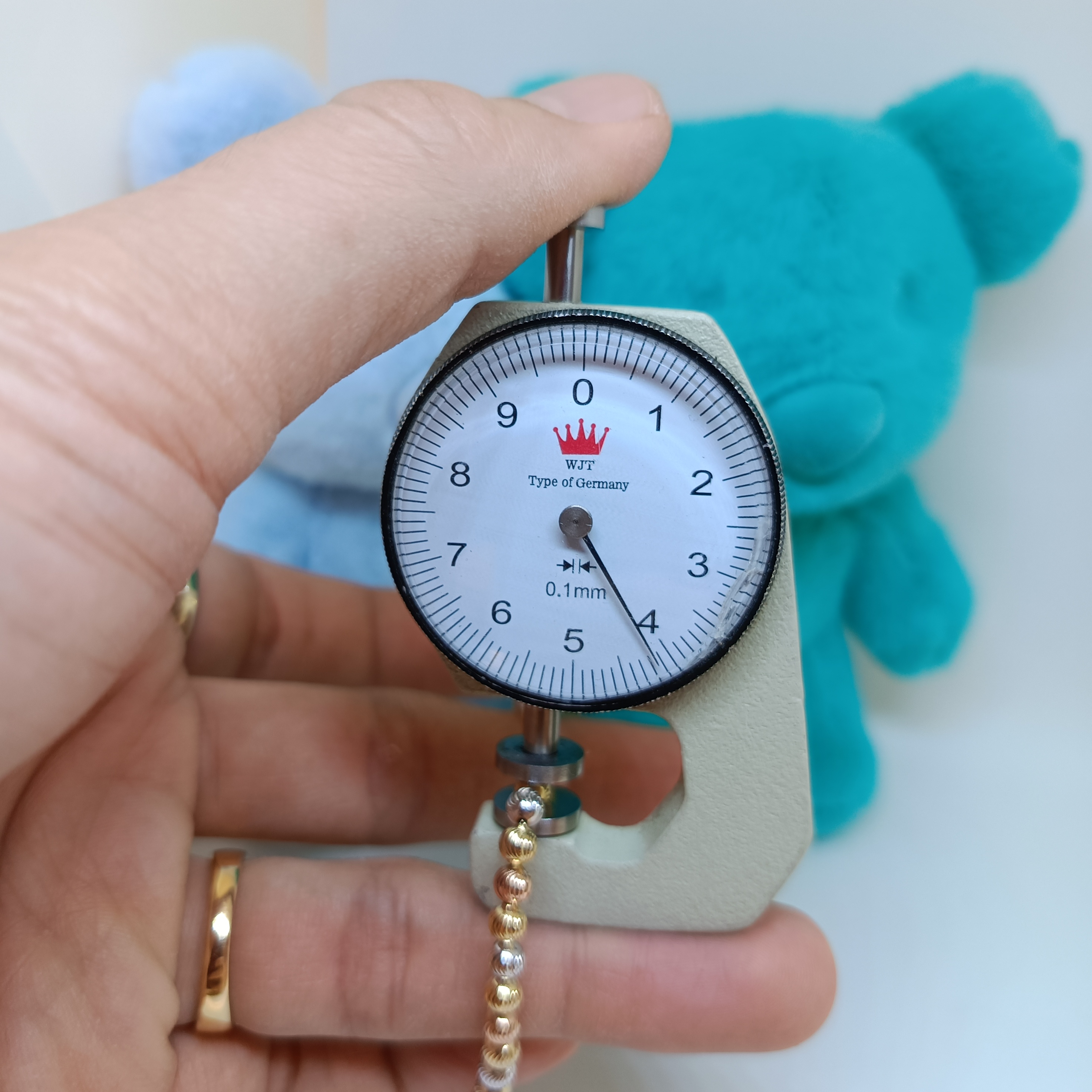 สร้อยข้อมืออิตาลี่ ลายเม็ดกลมก้นหอย 3กษัตริย์ สำหรับสุภาพสตรีครับ