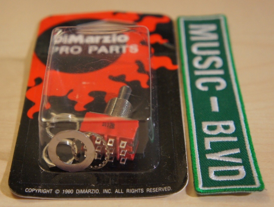 DiMarzio Three Position On/On/On 4PDT Pickup Selector Switch