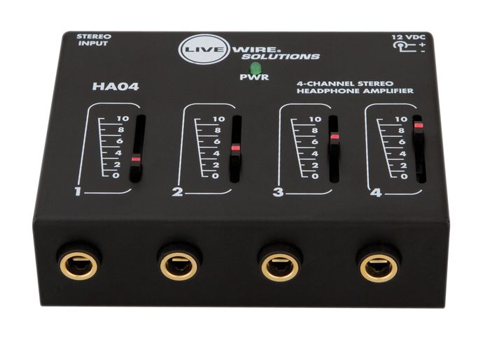 Live Wire HA04 4-Channel Stereo Headphone Amplifier