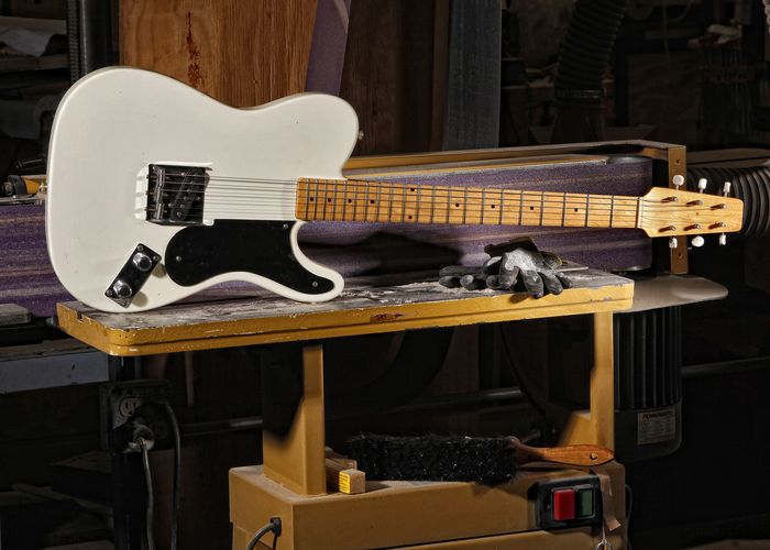 Fender Custom Shop Limited Snake Head Telecaster Electric Guitar (White Blonde)