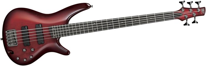 Ibanez SR375 5-String Electric Bass Blackberry Sunburst Rosewood fretboard