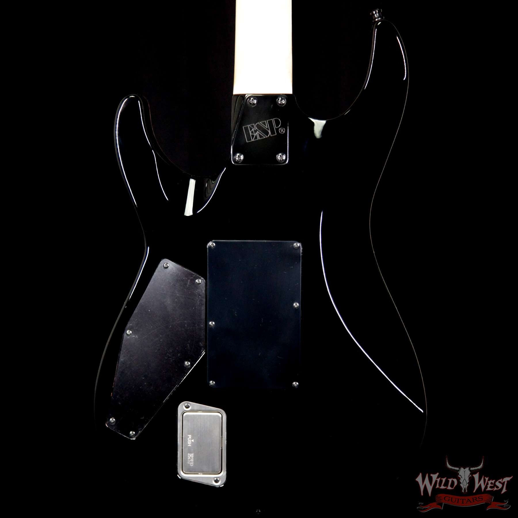 ESP USA M-II FR Flame Maple Top with Ebony Fretboard - Emerald Green Sunburst