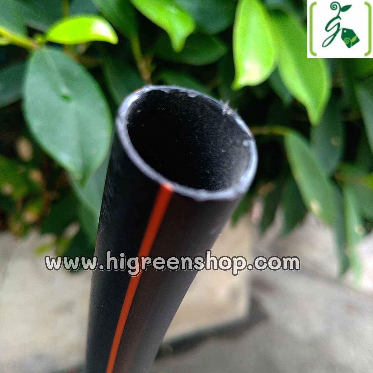 ท่อ PE 20 ม.ม. ดำคาดส้ม ทนแรงดันน้ำ 4 บาร์ (ม้วน 100 เมตร)