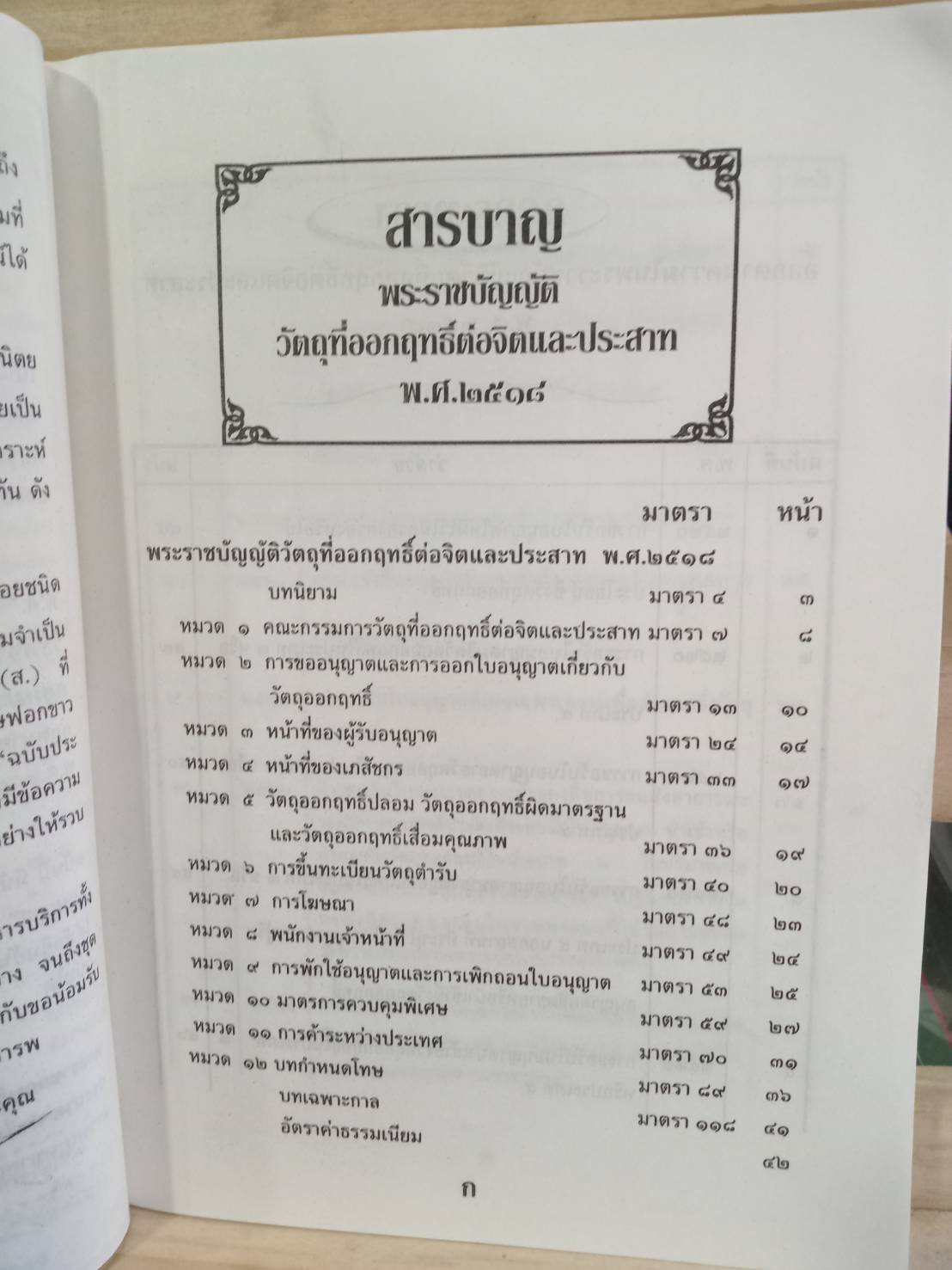 พระราชบัญญัติวัตถุที่ออกฤทธิ์ต่อจิตและประสาท (เดิม)