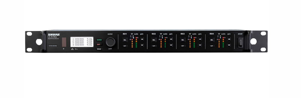 Shure ULXD4Q Four-Channel Digital Wireless Receiver Band H50