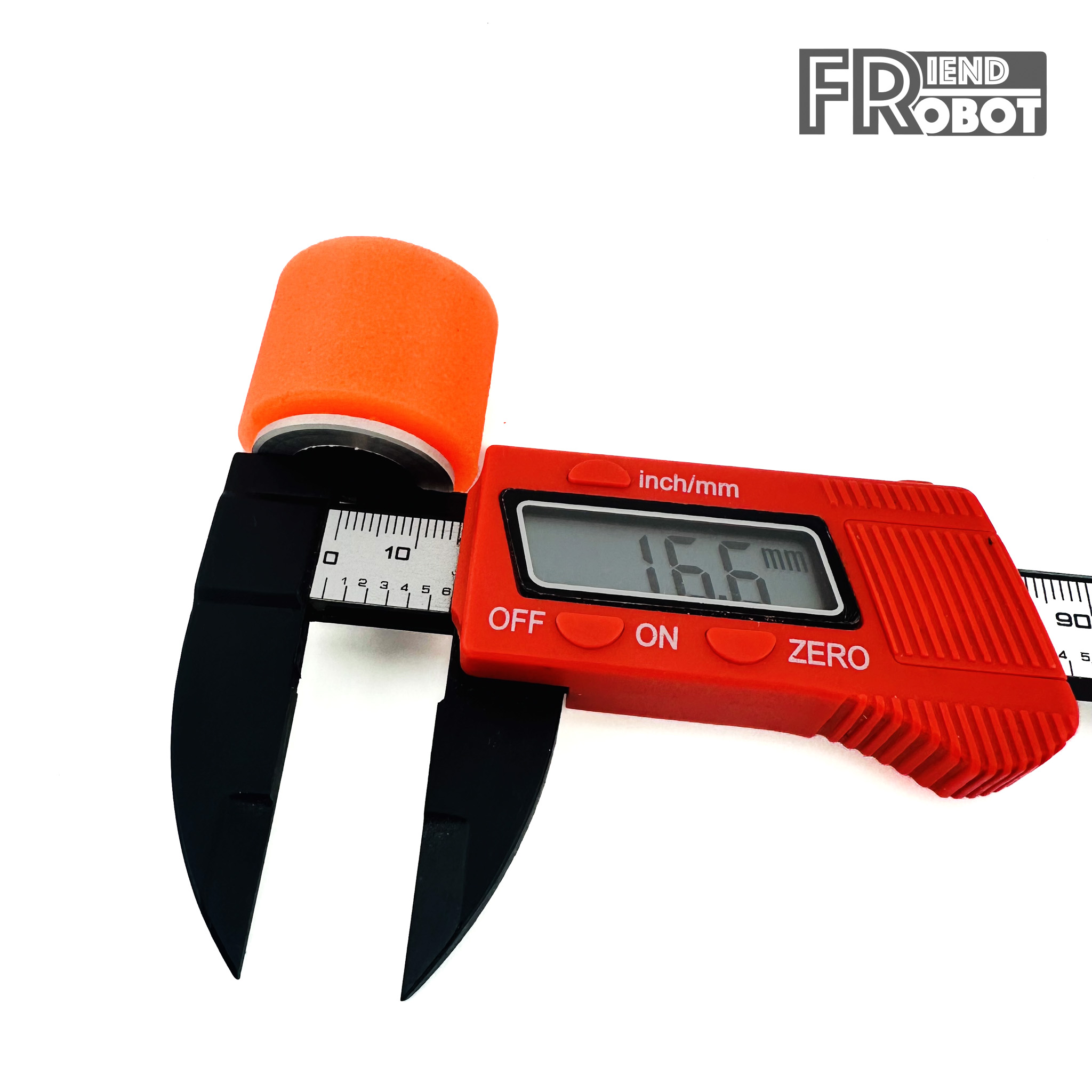 ล้อยางอะลูมิเนียม Friend Robot ขนาด 33 x 29mm