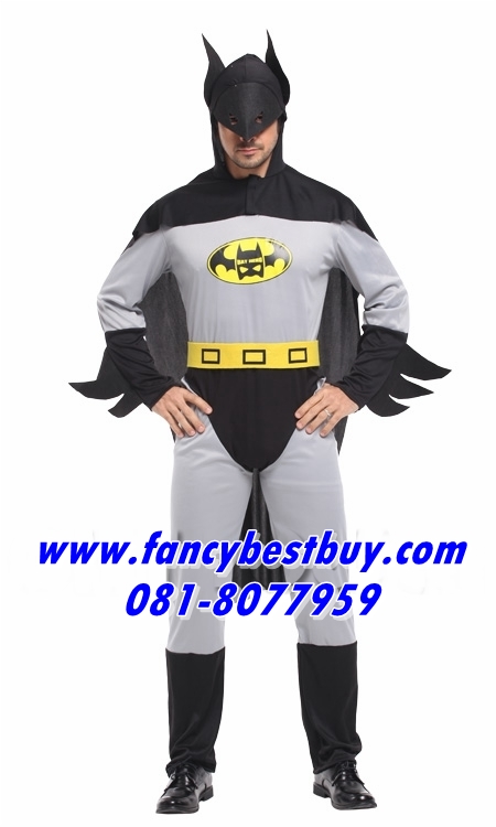 ชุดแฟนซีผู้ชาย ชุดแบทแมน Batman ขนาดฟรีไซด์