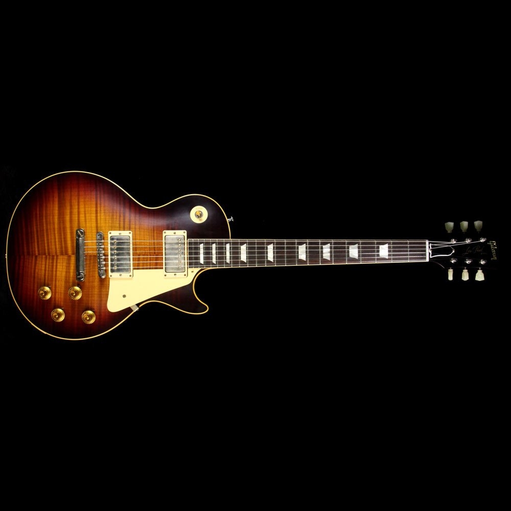 Gibson Custom Shop Music Zoo Exclusive Roasted Standard Historic 1958 Les Paul Electric Guitar - Faded Tobacco